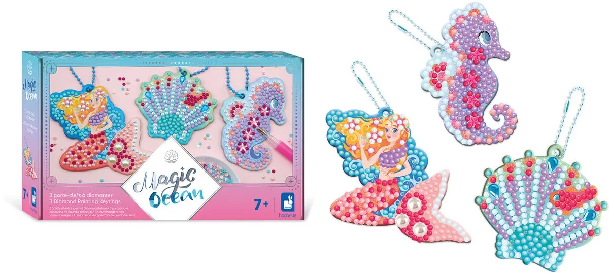 Janod Magic Ocean Sleutelhangers 3-delig - Multicolor