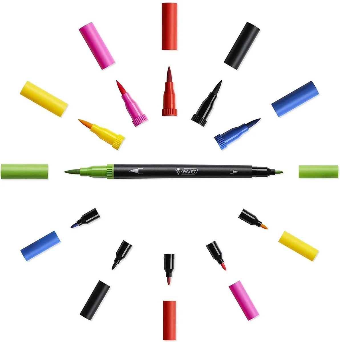 Bic Intensity Dual Tip Viltstiften - 12 Stuks