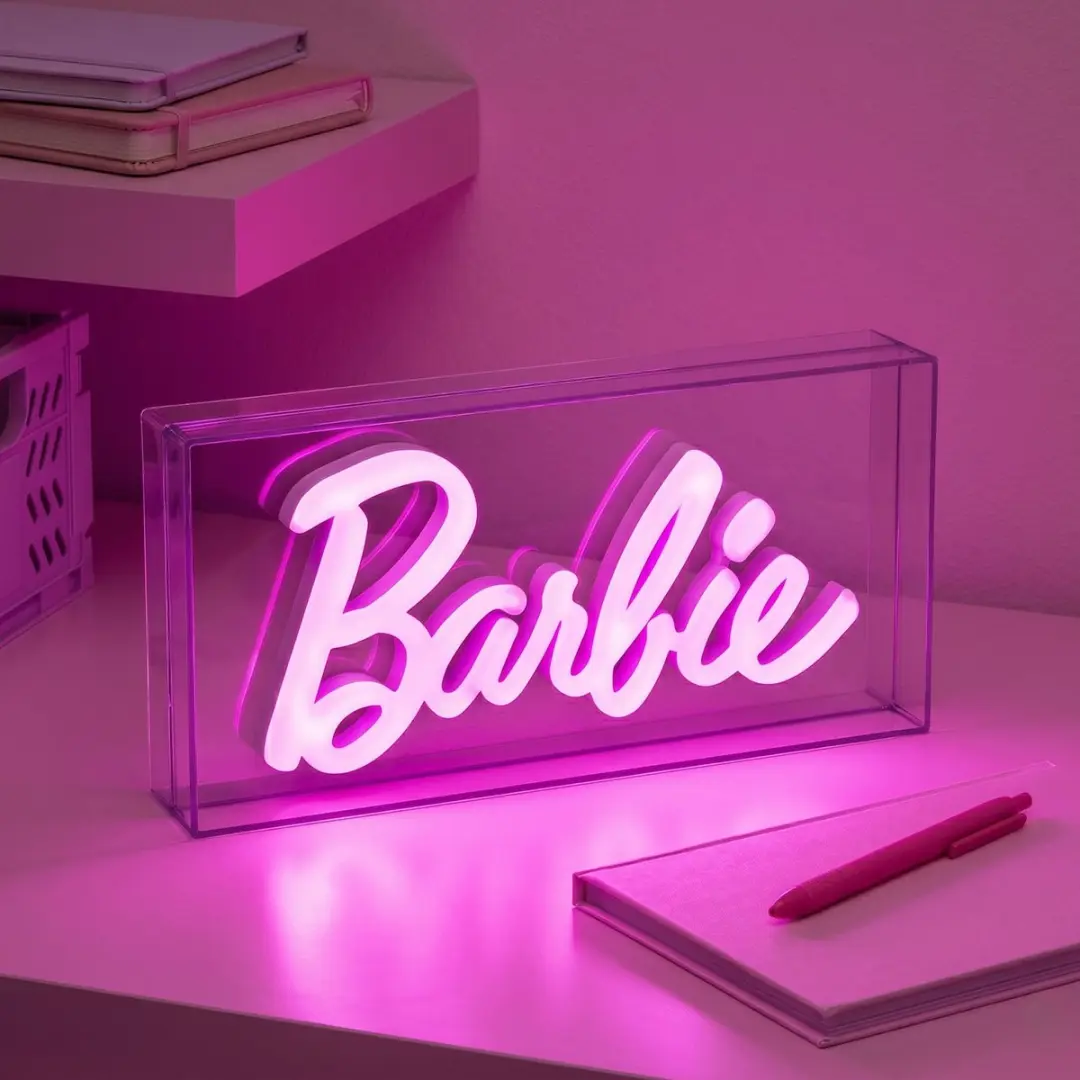 Paladone Barbie LED Neon Light Roze