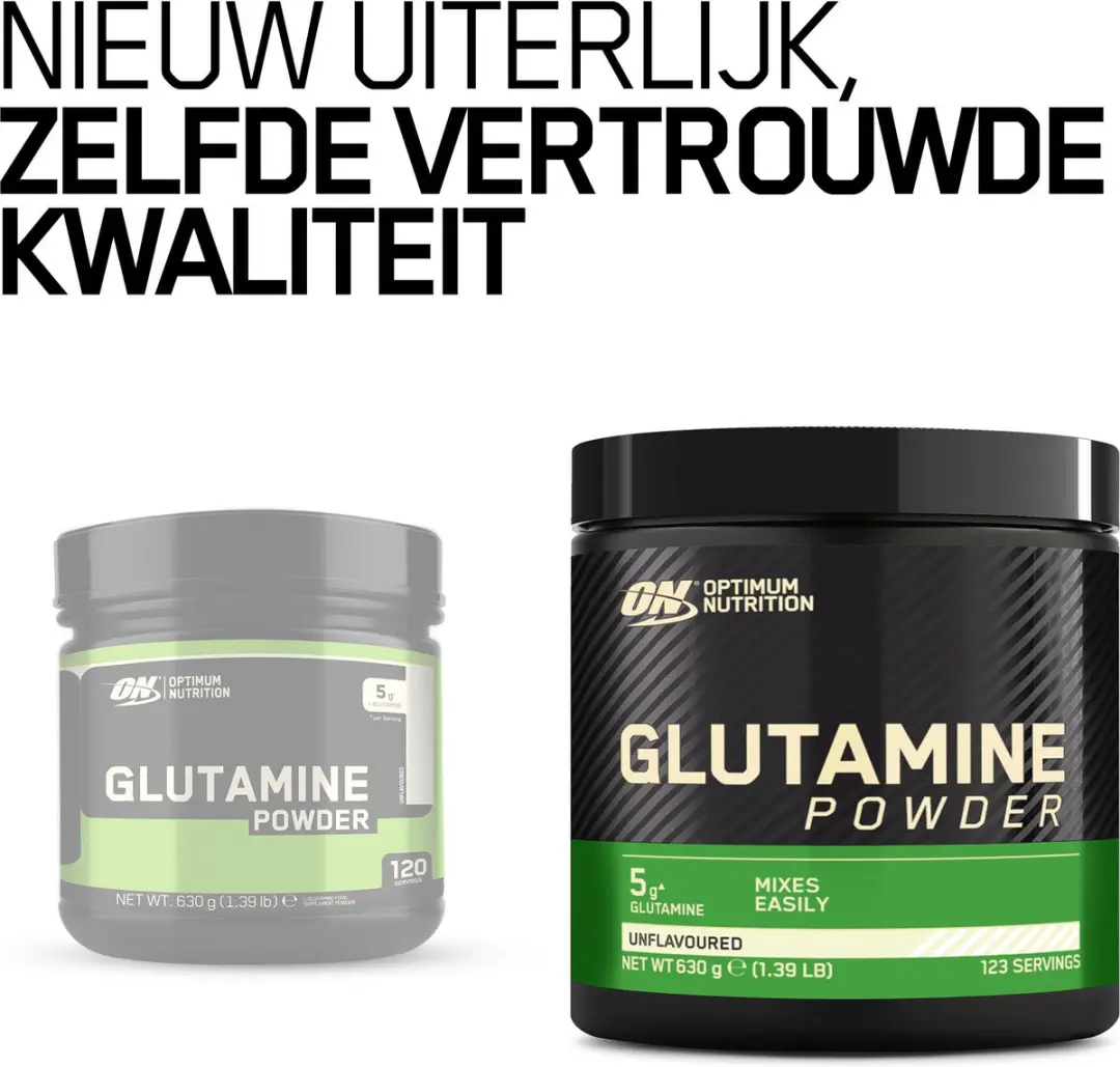 Optimum Nutrition Glutamine Poeder 630g - Smaakloos