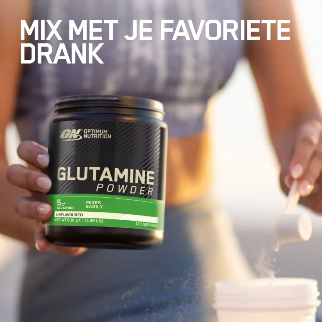 Optimum Nutrition Glutamine Poeder 630g - Smaakloos