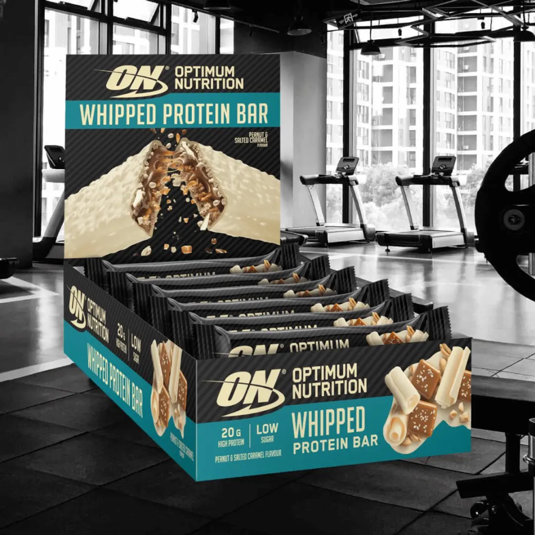 Optimum Nutrition Whipped Protein Bars Peanut Salted Caramel - 10 Repen