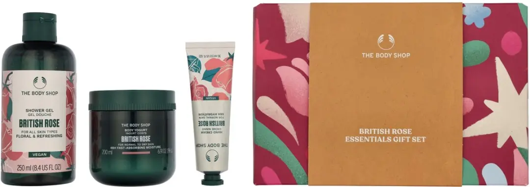 The Body Shop G3 Small British Rose Giftset - 140ml