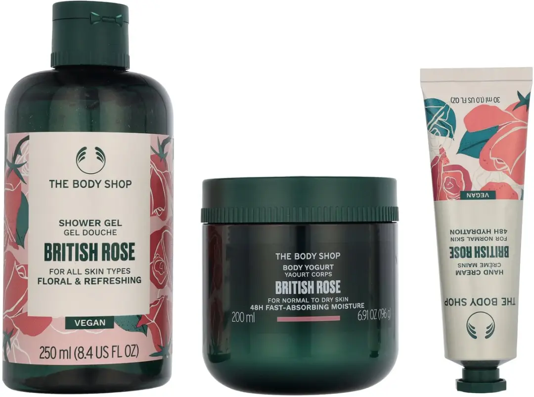 The Body Shop G3 Small British Rose Giftset - 140ml