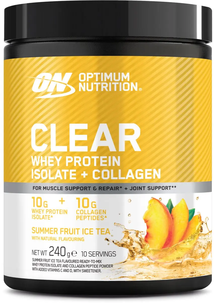 Optimum Nutrition Clear Whey Isolate + Collagen Eiwitpoeder