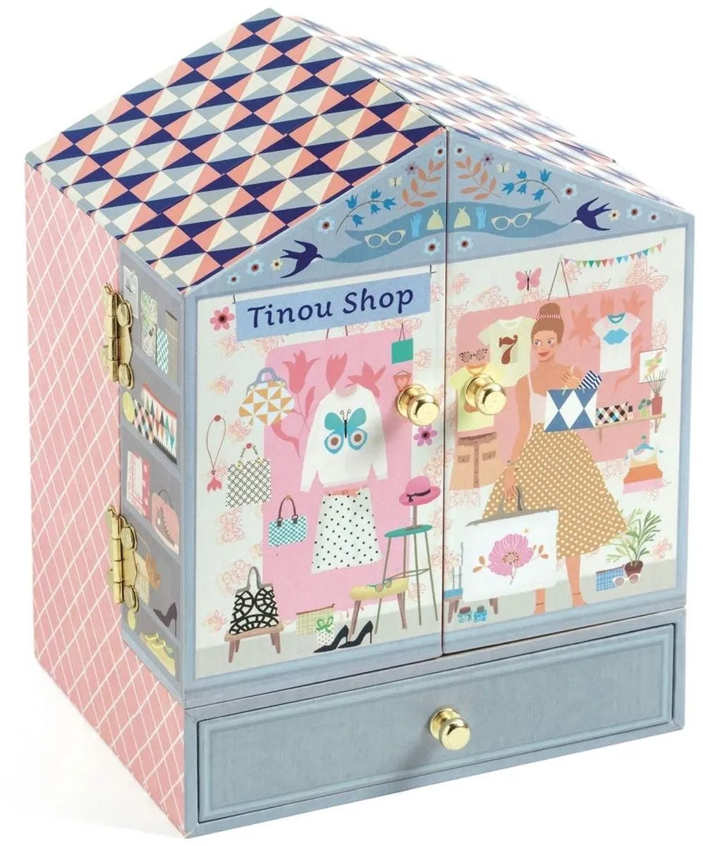 Djeco Tinou Shop Muziekdoos - Multicolor