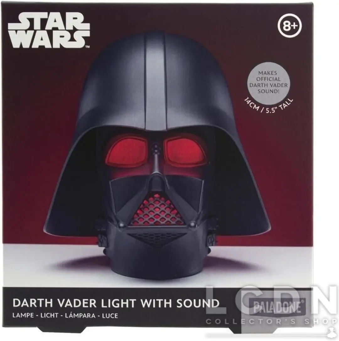 Paladone Star Wars Darth Vader Nachtlampje - Rood licht - Zwart