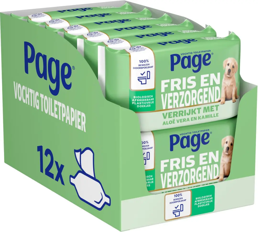 Page Vochtig Toiletpapier Aloë Vera 456 Vel