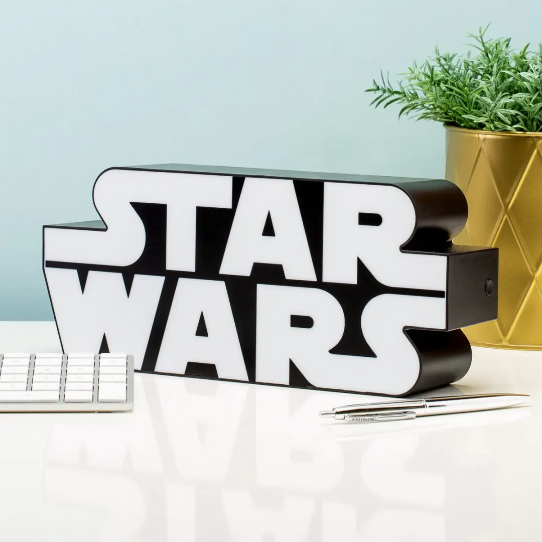 Paladone Star Wars Logo Light Bureau-/Muurlamp - 1 Lichtpunt - Wit/Zwart
