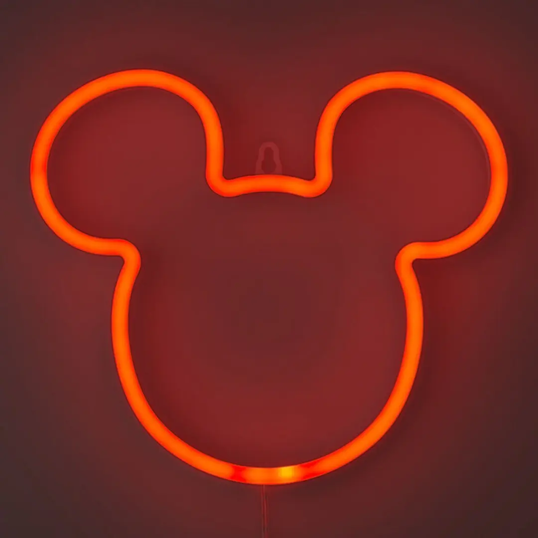 Paladone Mickey Mouse LED Wandlamp - Rood