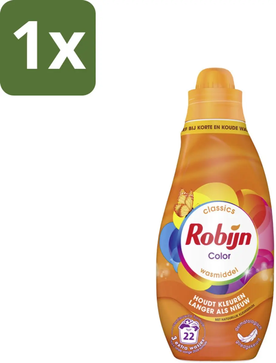 Robijn Klein & Krachtig Color Wasmiddel 665ml