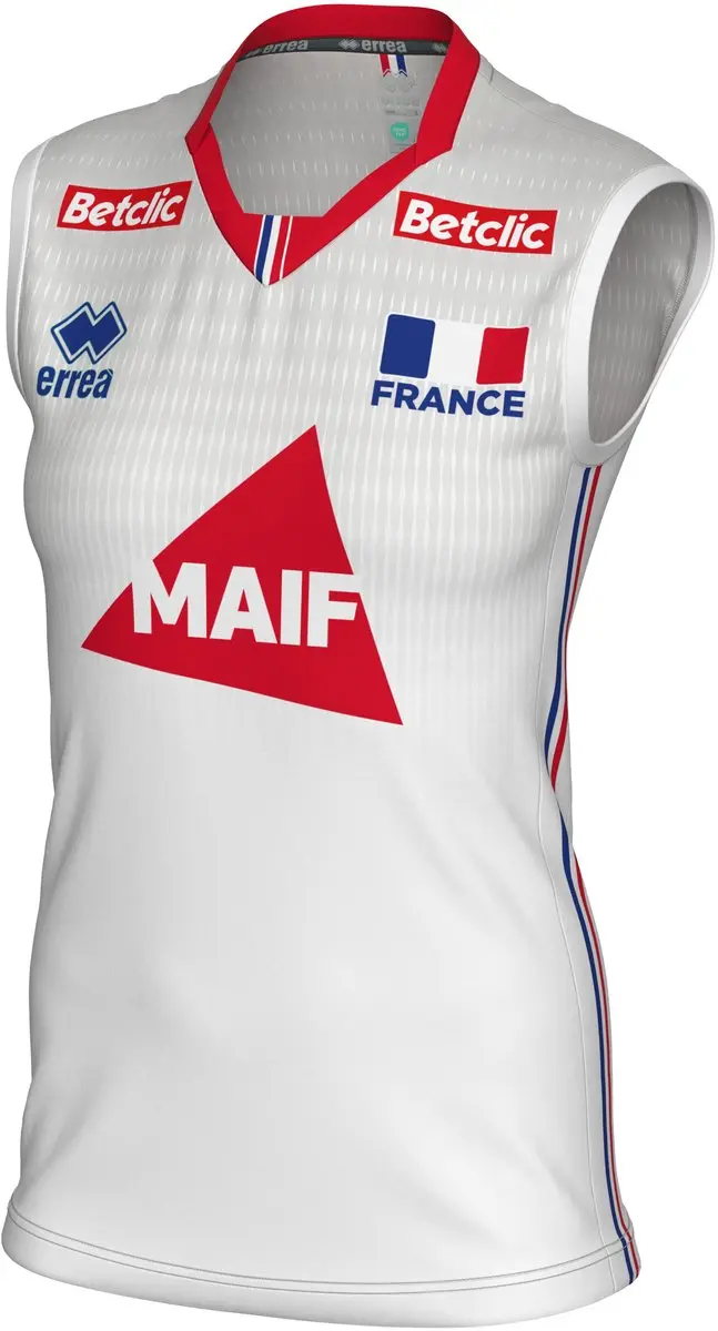 Errea Frankrijk 2025/26 Dames Shirt - XL - Wit/Blauw/Rosa - afbeelding 6 van 6