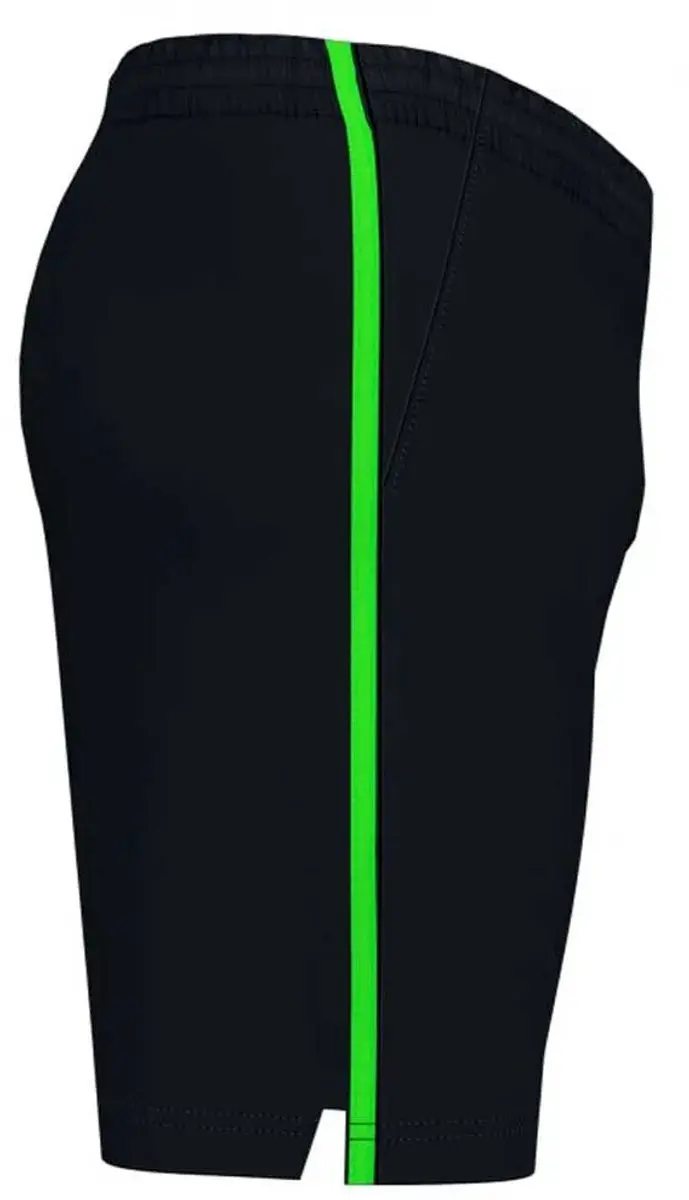 Joma Open III Korte Broek Zwart/Groen 4-6 jaar - afbeelding 4 van 6