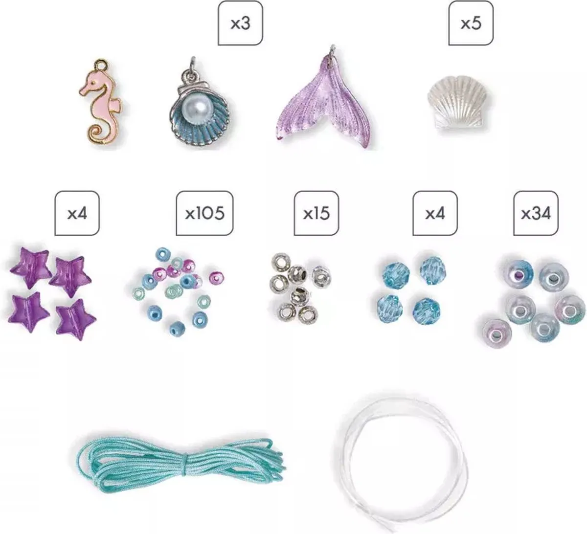 Janod Magic Ocean Juwelen Set - 6 Stuks - Multicolor - afbeelding 2 van 6