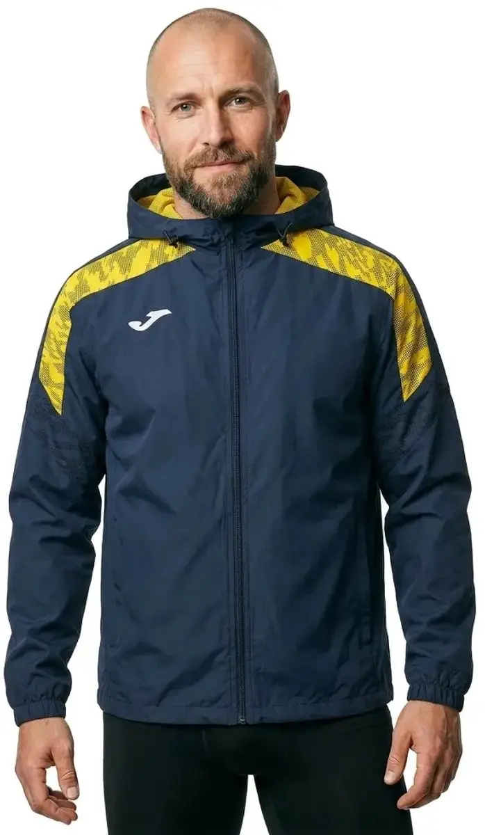 Joma Champions VIII WR Regenjas - M - Navy/Yellow
