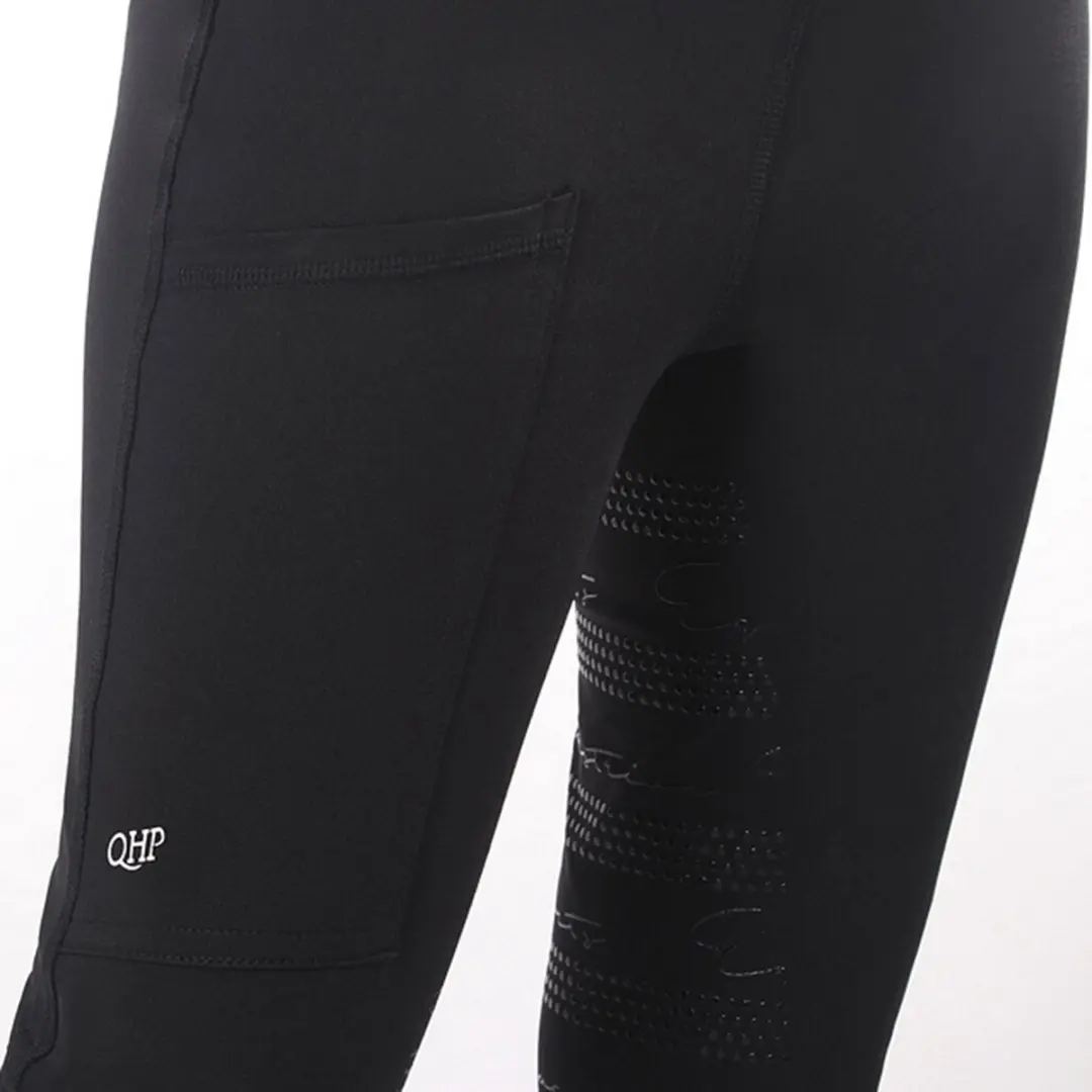 QHP Rijlegging Eden Full Grip Kids 176 - Zwart