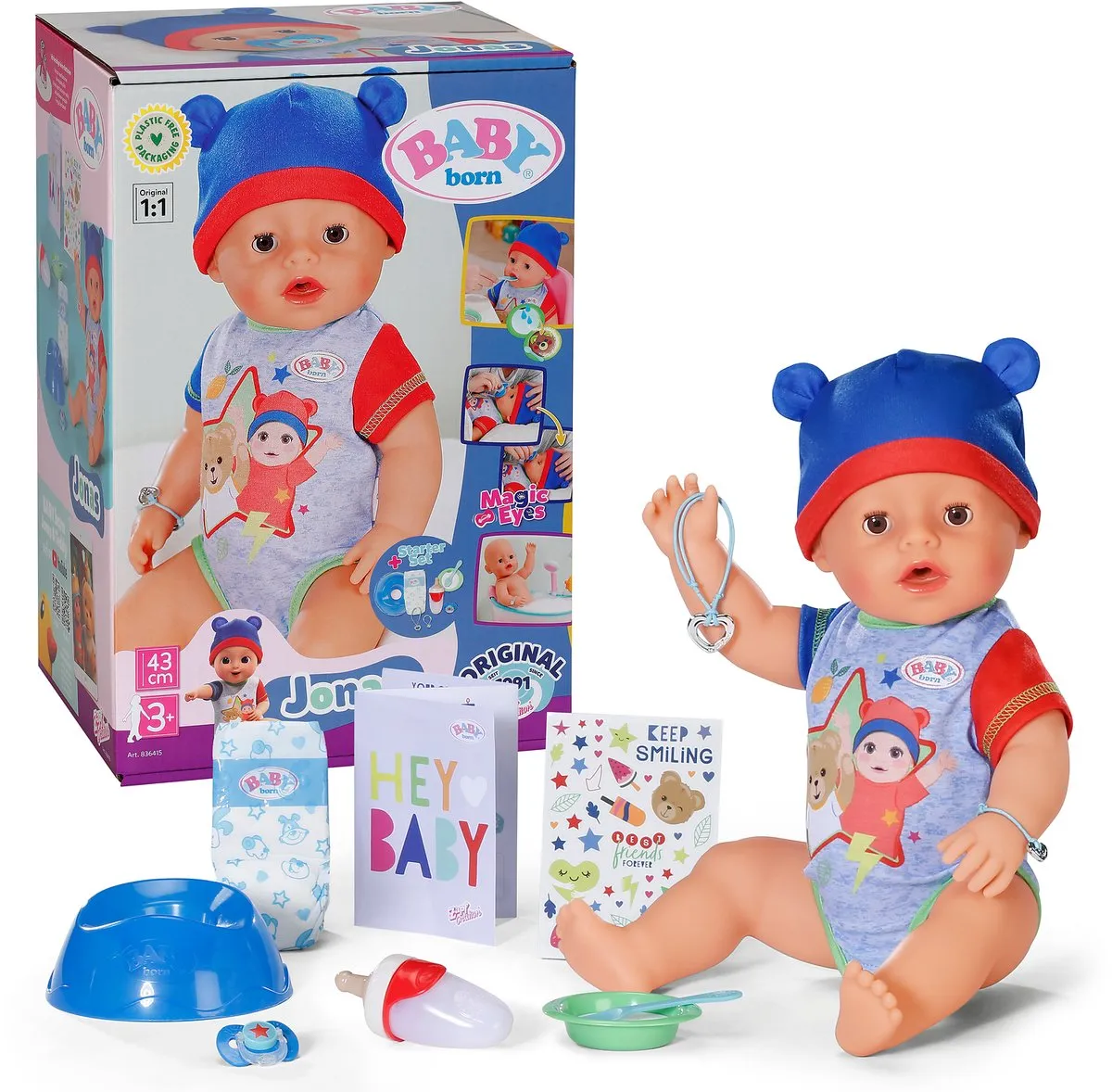 Baby Born Jonas Babypop 43cm