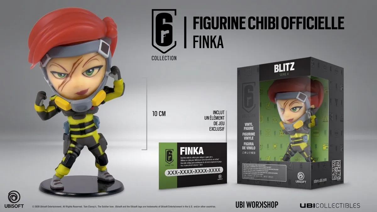Ubisoft Six Collection Finka Chibi Figurine 300110643