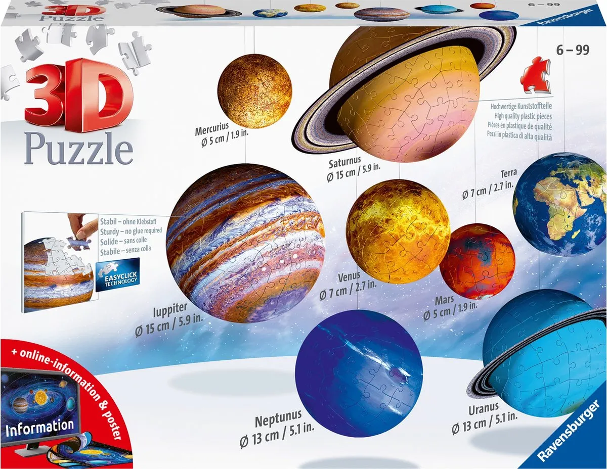 Ravensburger 3D Zonnestelsel Puzzel 116683