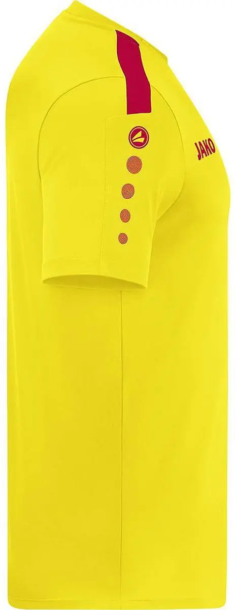 JAKO Power Shirt Korte Mouw Kinderen 152 - Rood/Geel