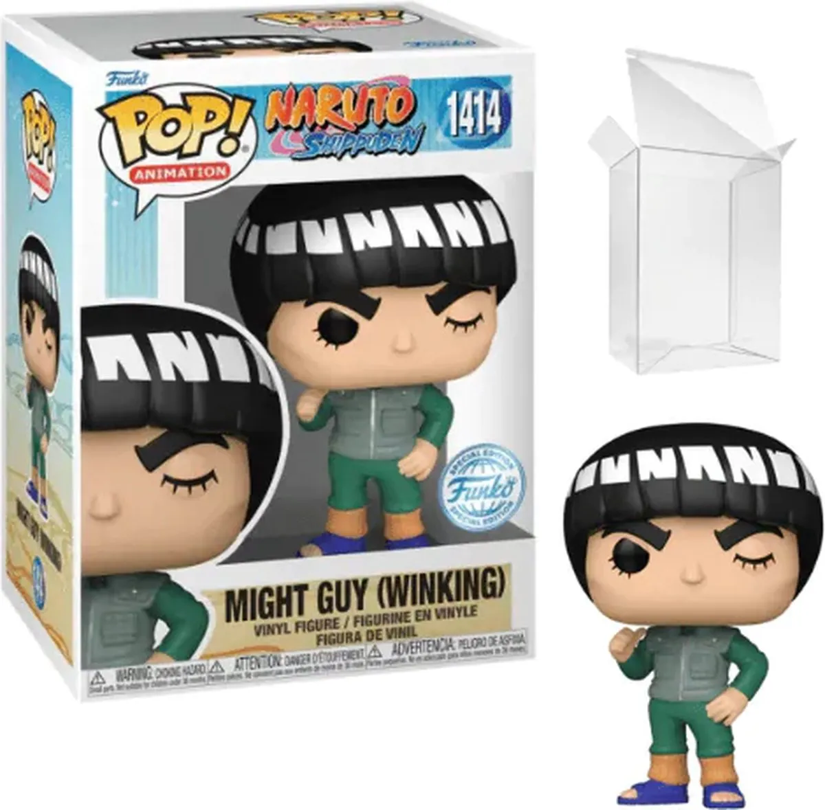 Funko Pop Animation Naruto Shippuden Might Guy Winking #1414 - Multicolor