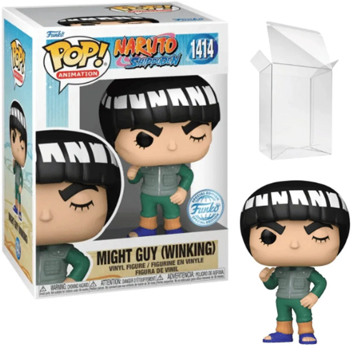 Funko Pop Animation Naruto Shippuden Might Guy Winking #1414 - Multicolor