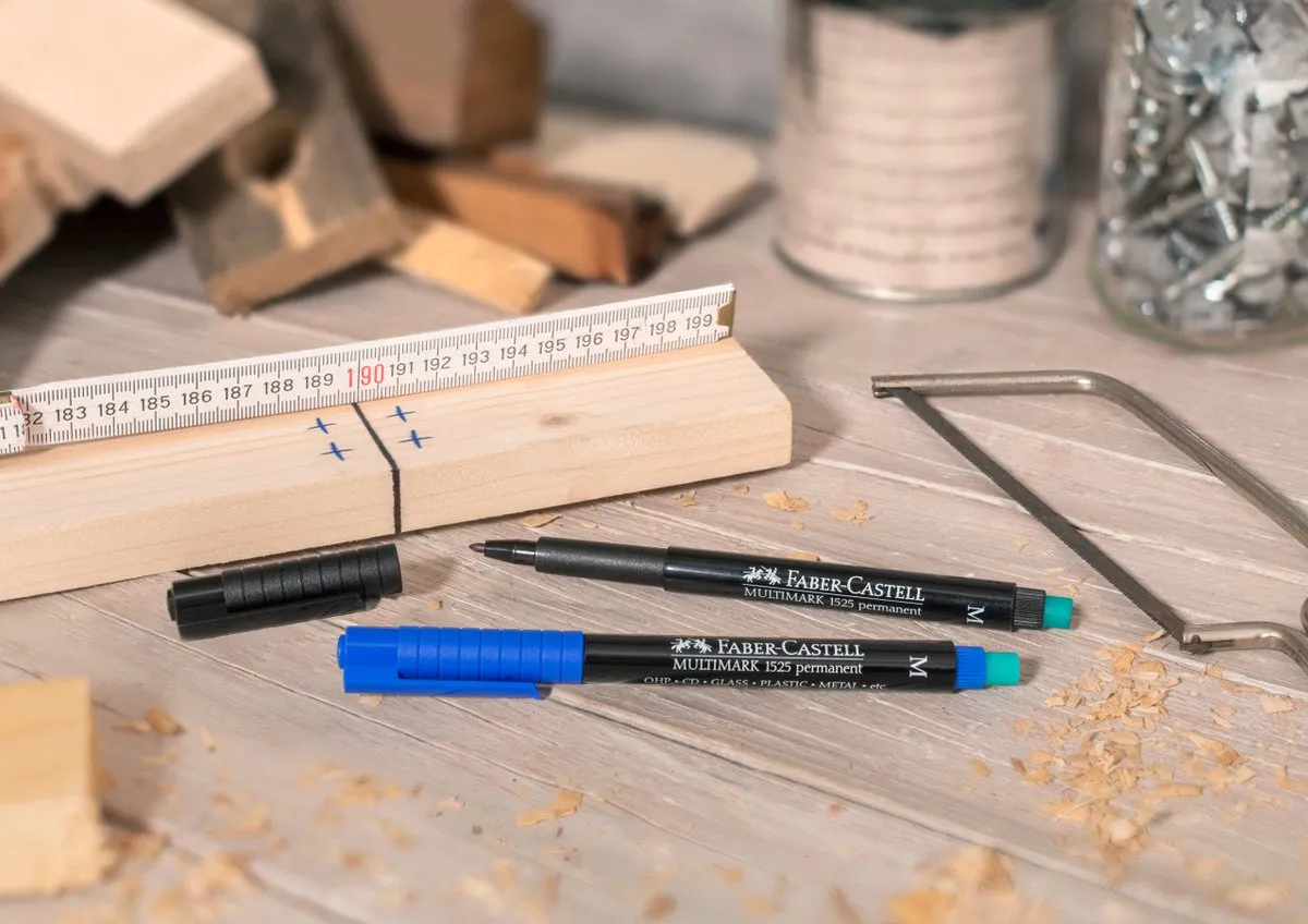 Faber-Castell Multimark S FC-152404 - 4-delig Assorti