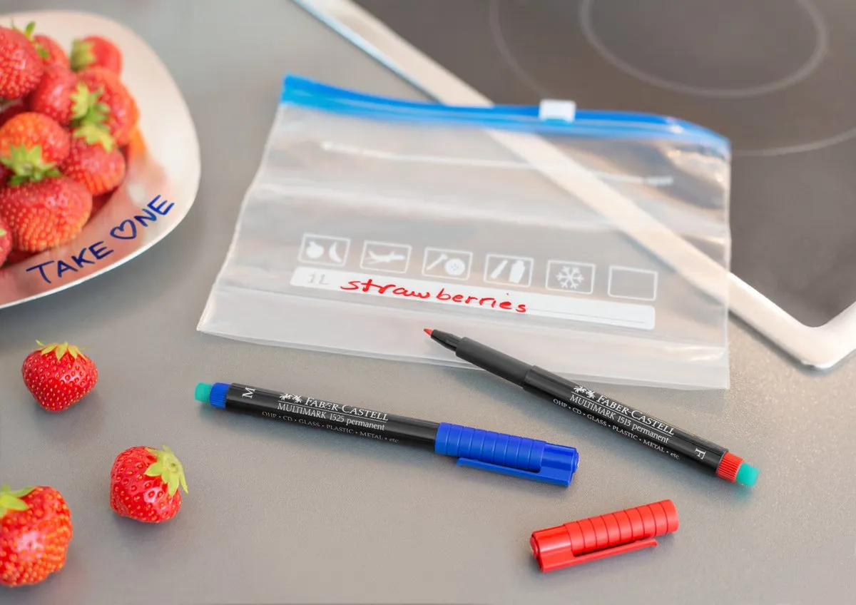 Faber-Castell Multimark S FC-152404 - 4-delig Assorti