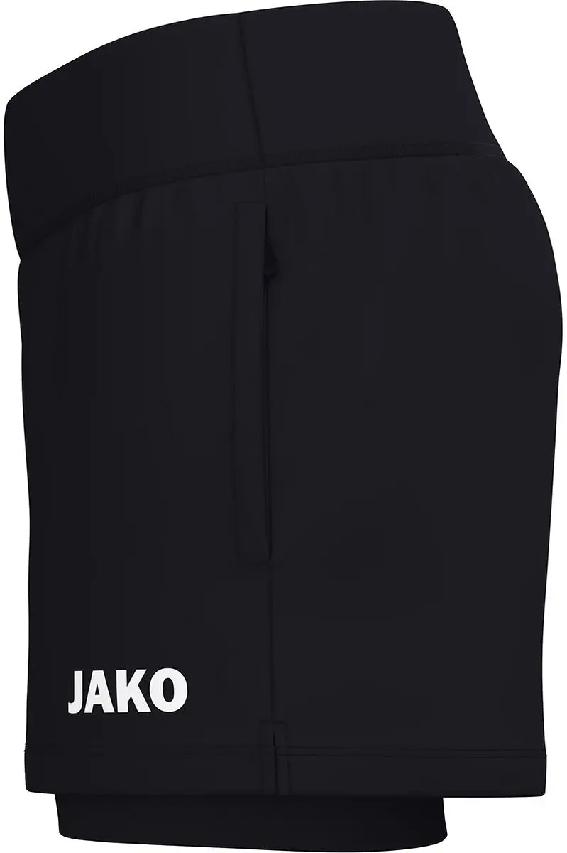 JAKO One 2-in-1 Short Dames - Maat 44 - Zwart