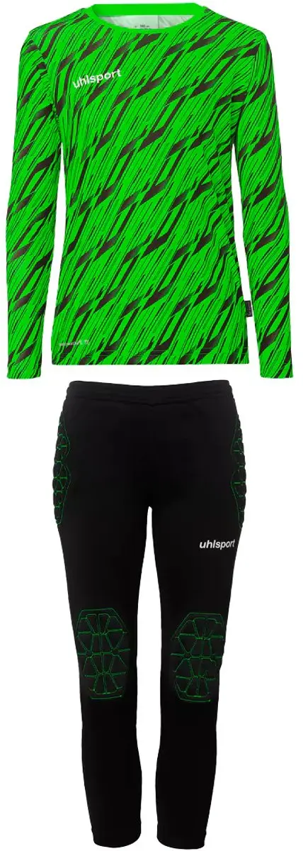 Uhlsport Progressive Goalkeeper Bundle Junior - 164 - Fluogroen/Zwart - afbeelding 6 van 6