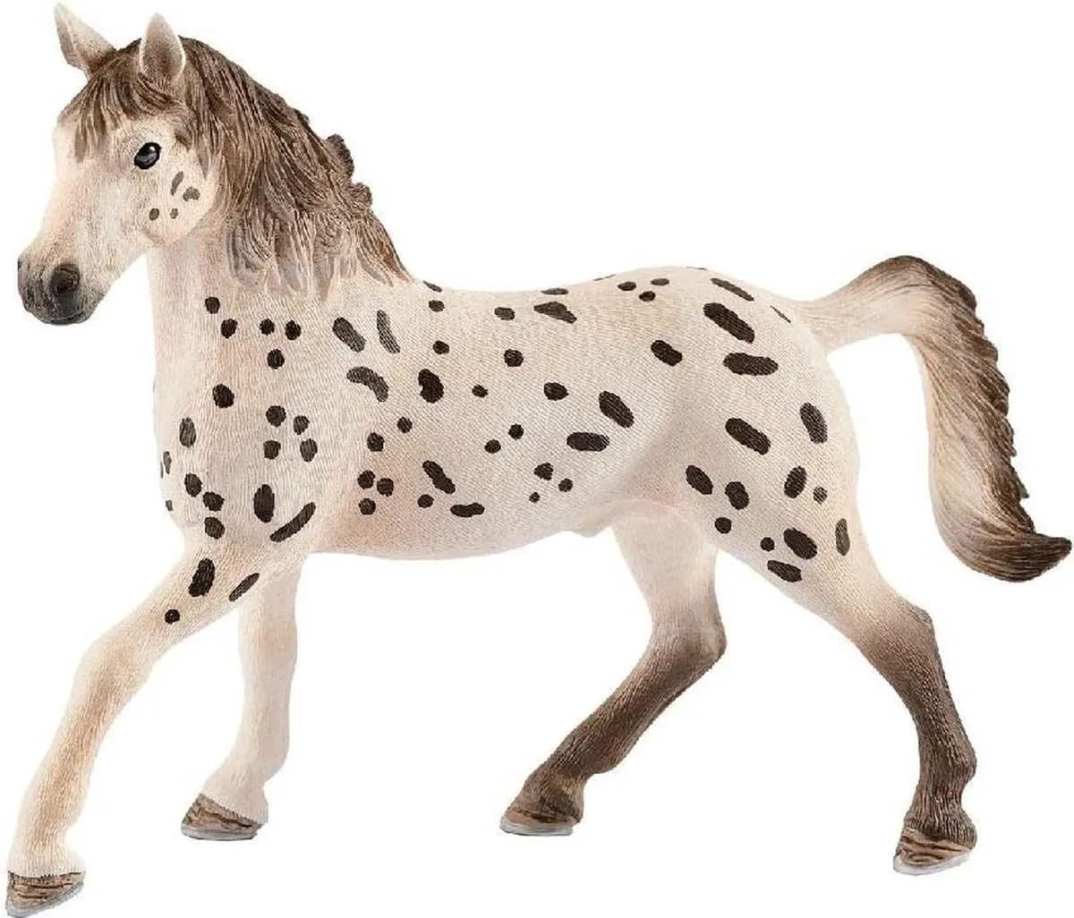 Schleich Knabstrupper Hengst Speelfiguur 13889 - Wit/Zwart