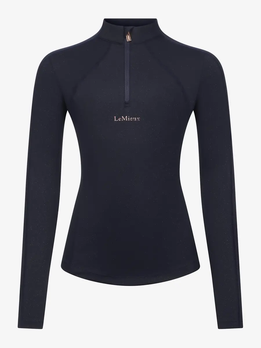 LeMieux Baselayer S26 Sparkle Navy - S - Blauw
