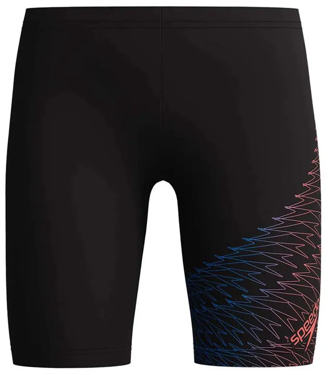 Speedo Medley Logo Jammer 5-6 jaar - Zwart/Néon