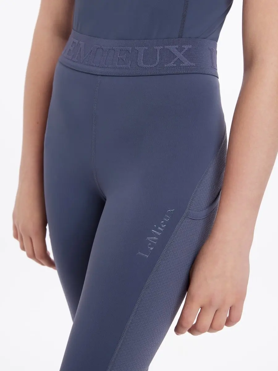 LeMieux Lizzie Mesh Legging Meisjes SS25 S Aqua