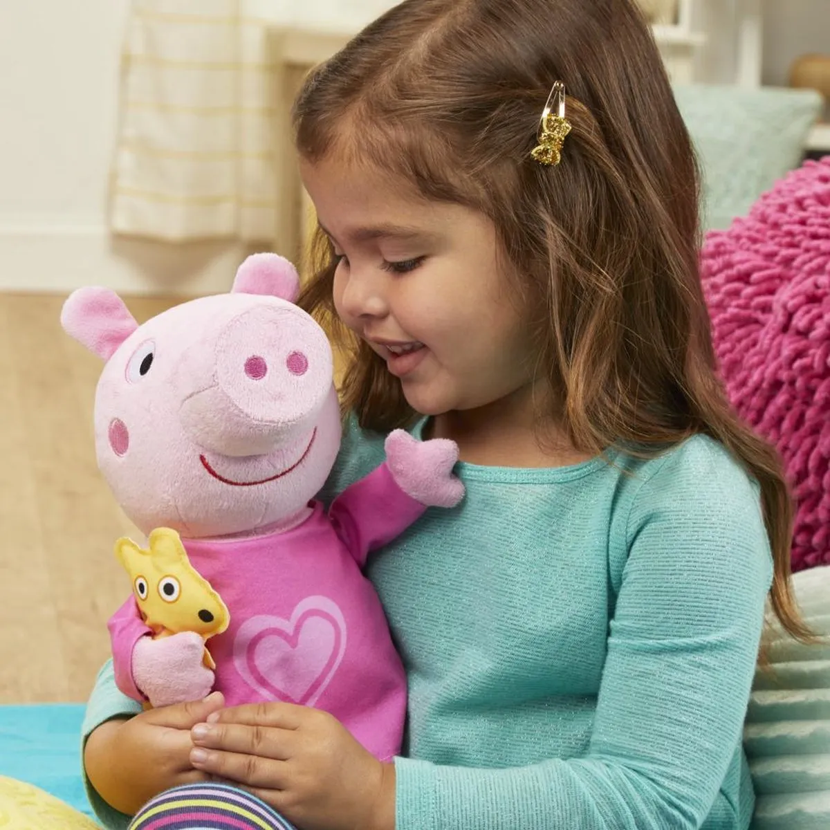 Hasbro Peppa Pig Knuffel Bedtijd Lullabies 35cm - Roze