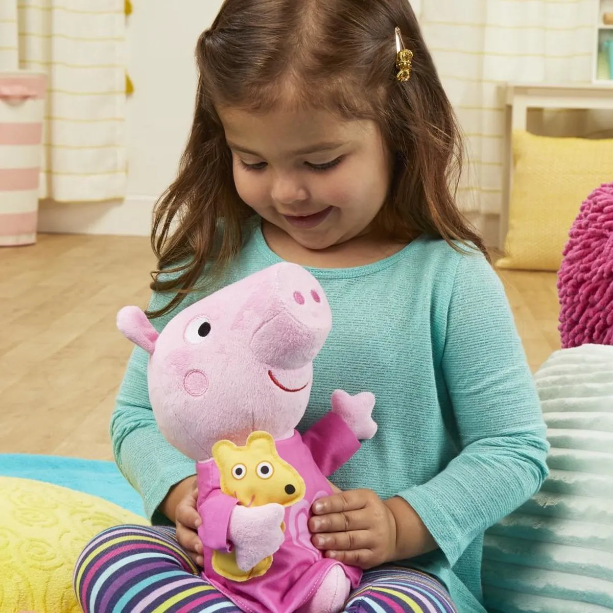 Hasbro Peppa Pig Knuffel Bedtijd Lullabies 35cm - Roze