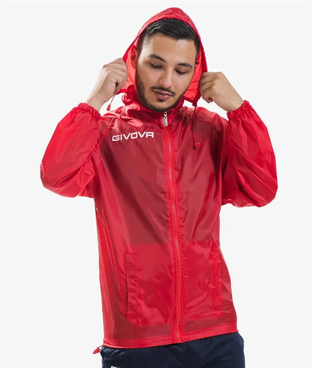 Givova Rain Basico Jas Rood 10-12 Years Jongens,Meisjes