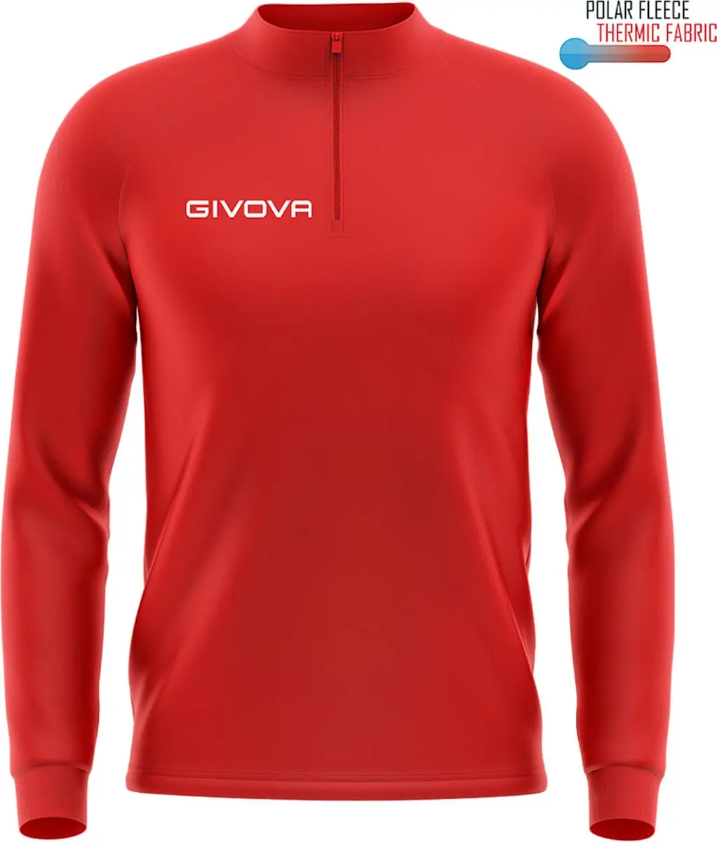 Givova 500 Half Rits Sweatshirt Rood S Man