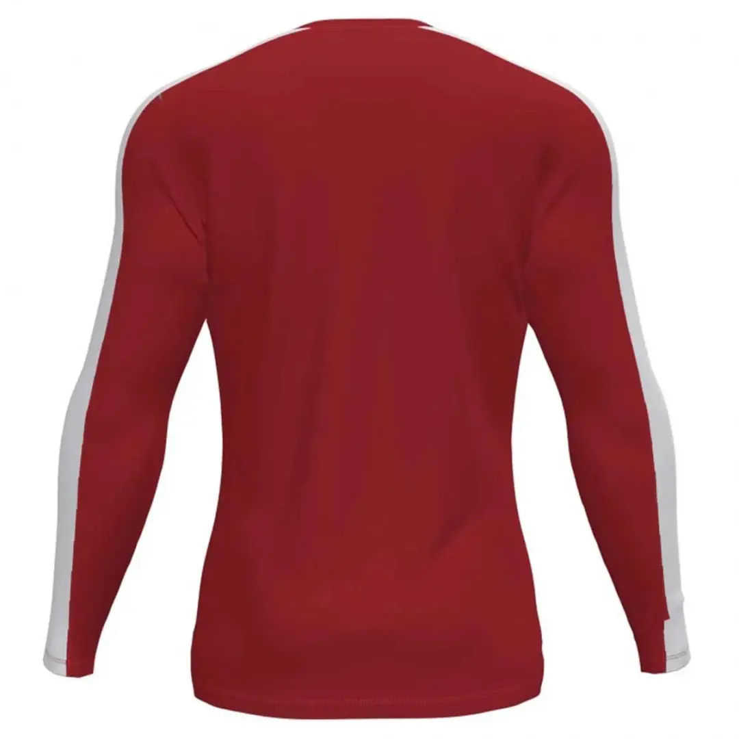 Joma Academy III Voetbalshirt Lange Mouw Kinderen 164 - Rood/Wit