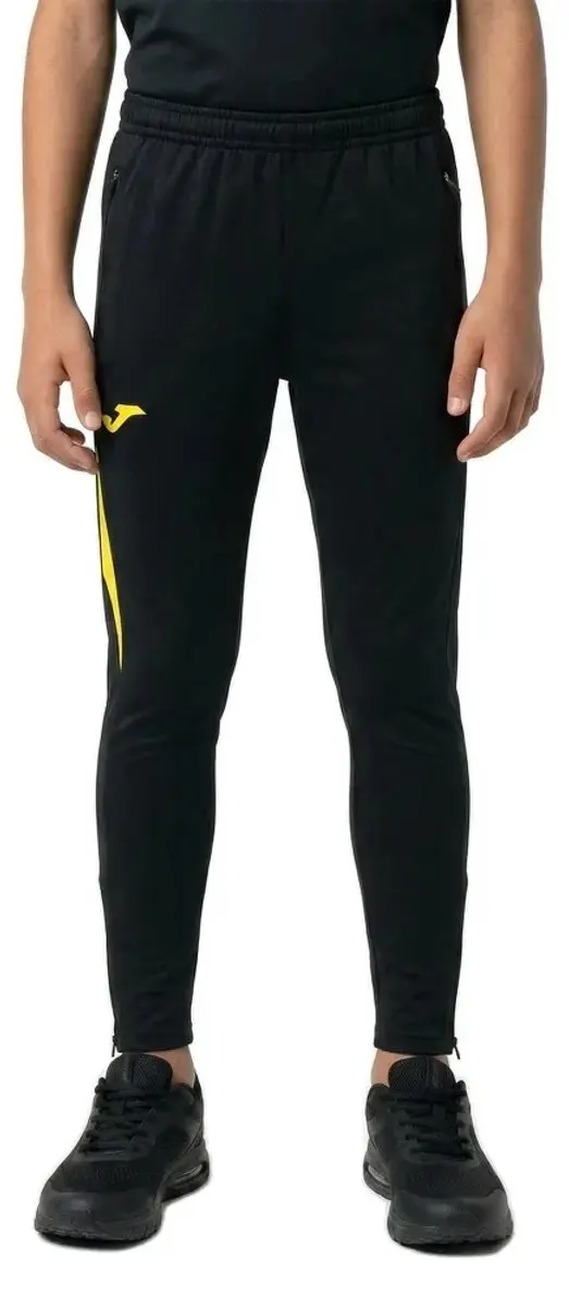 Joma Championship VII Trainingsbroek - 146 cm - Zwart/Fluo Groen - afbeelding 4 van 6
