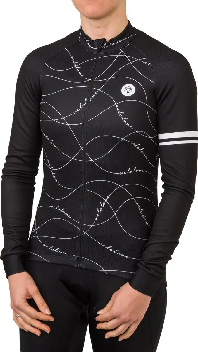 AGU Velo Wave Fietsshirt Lange Mouwen - Zwart XS