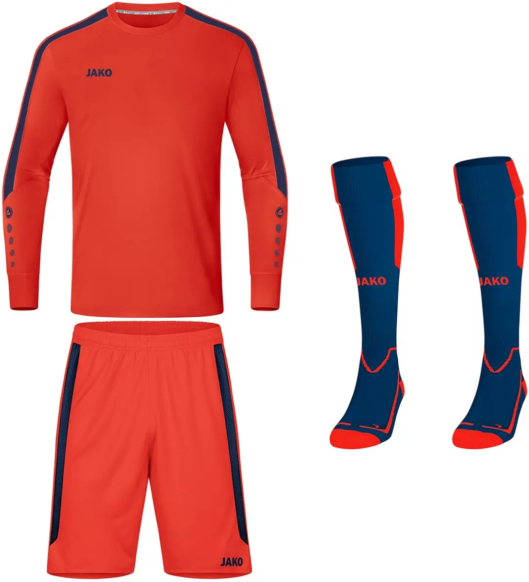Jako Power Keeperstenue Oranje Keepershandschoenen