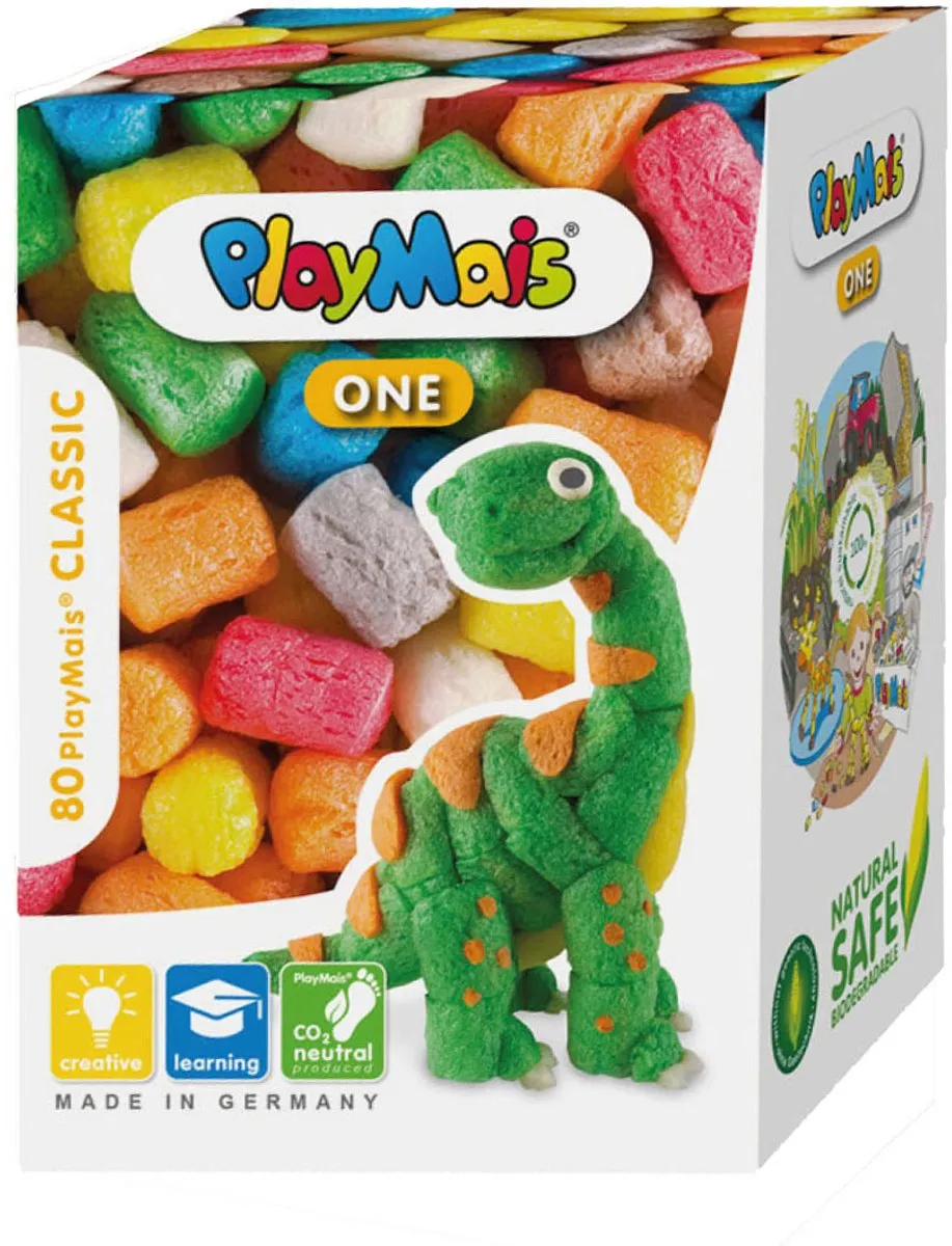 PlayMais One Dinosaurus - 71 Stuks - Multicolor