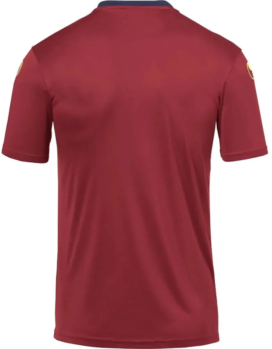 Uhlsport Offense 23 T-Shirt Kinderen 140 - Bordeaux/Marine/Fluogeel