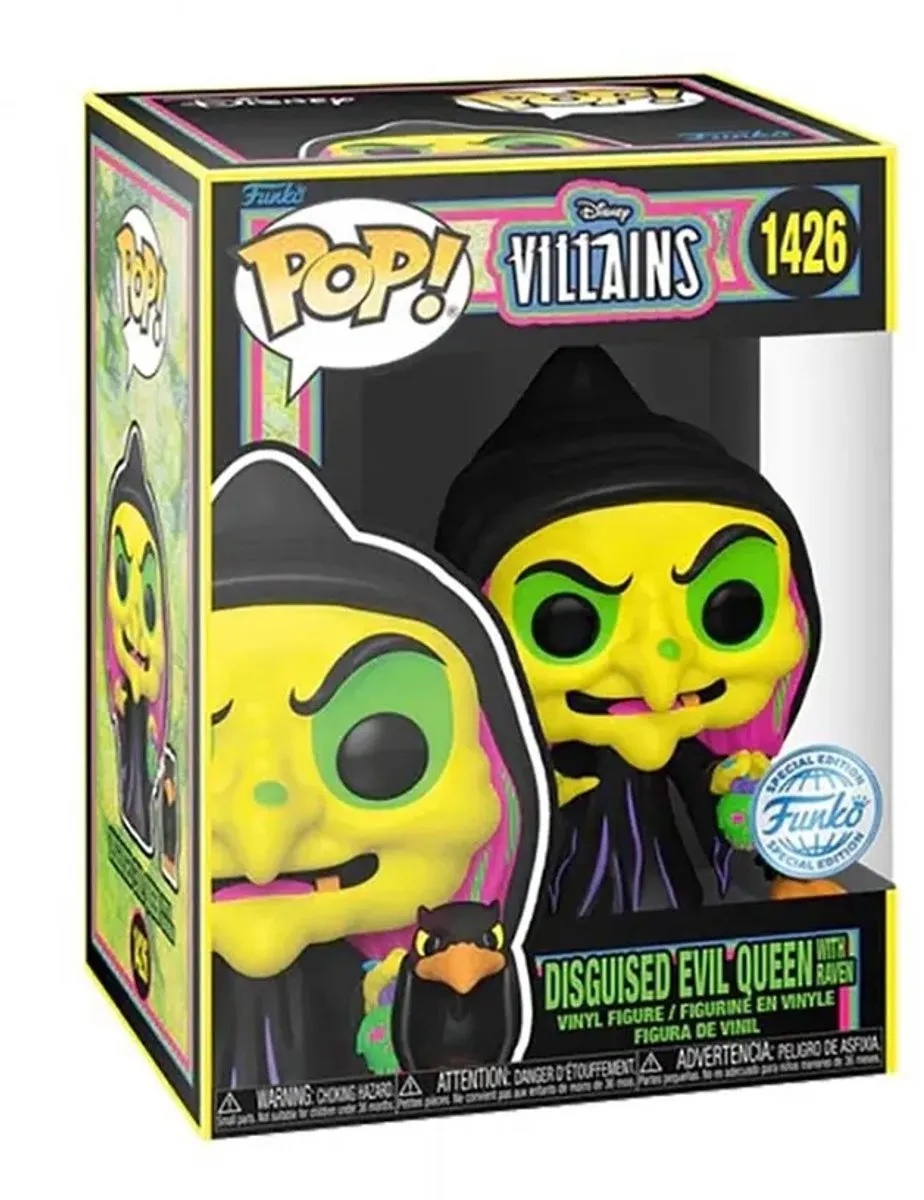 Funko Pop! Disney Villains Disguised Evil Queen Raven #1426 - Blacklight Exclusive