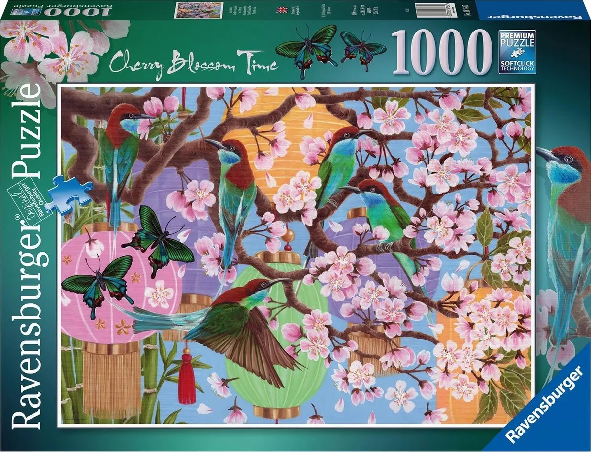 Ravensburger Kersenboom in bloei Legpuzzel 1000 Stuks - Multicolor