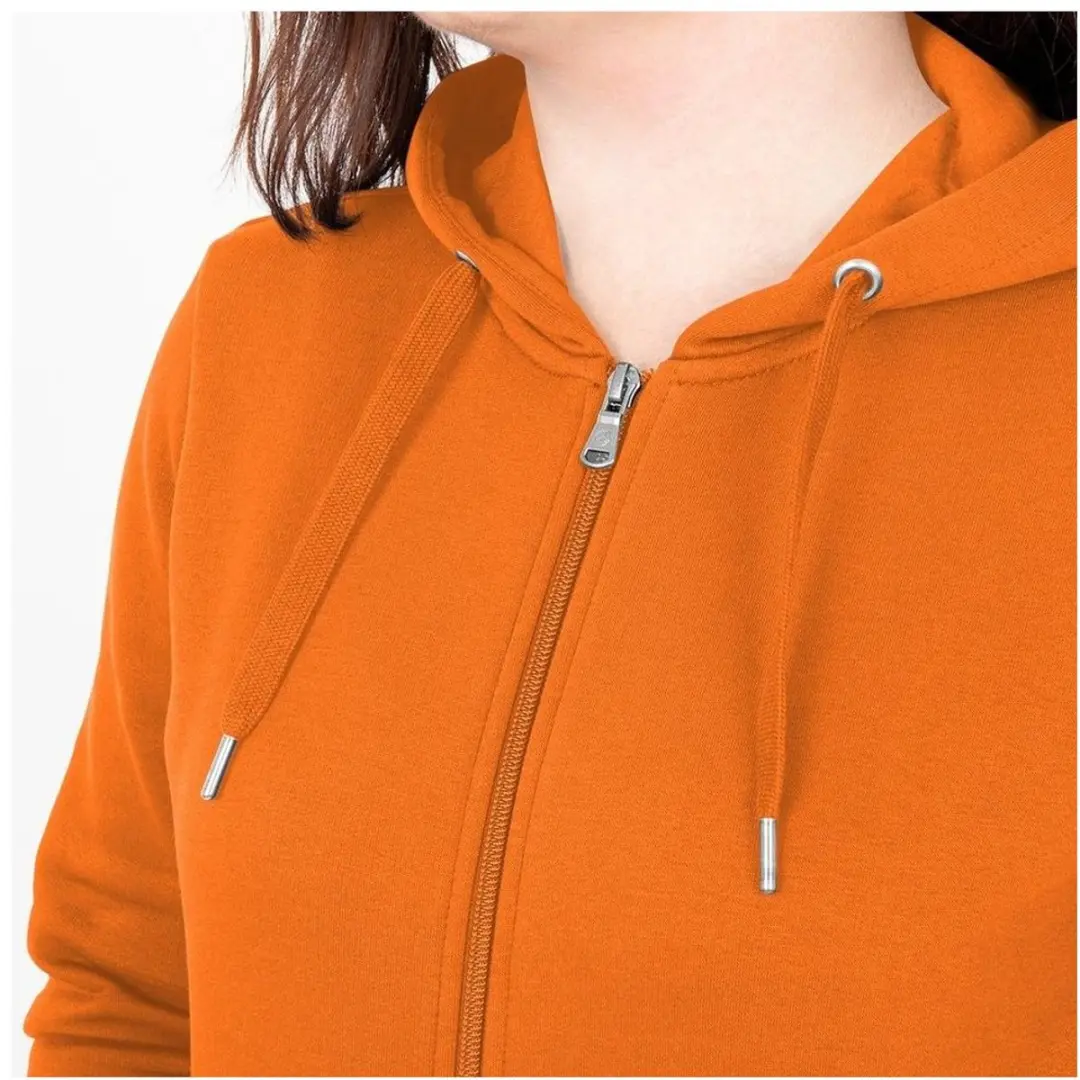 Jako Organic Jas Met Kap Dames 36 - Oranje