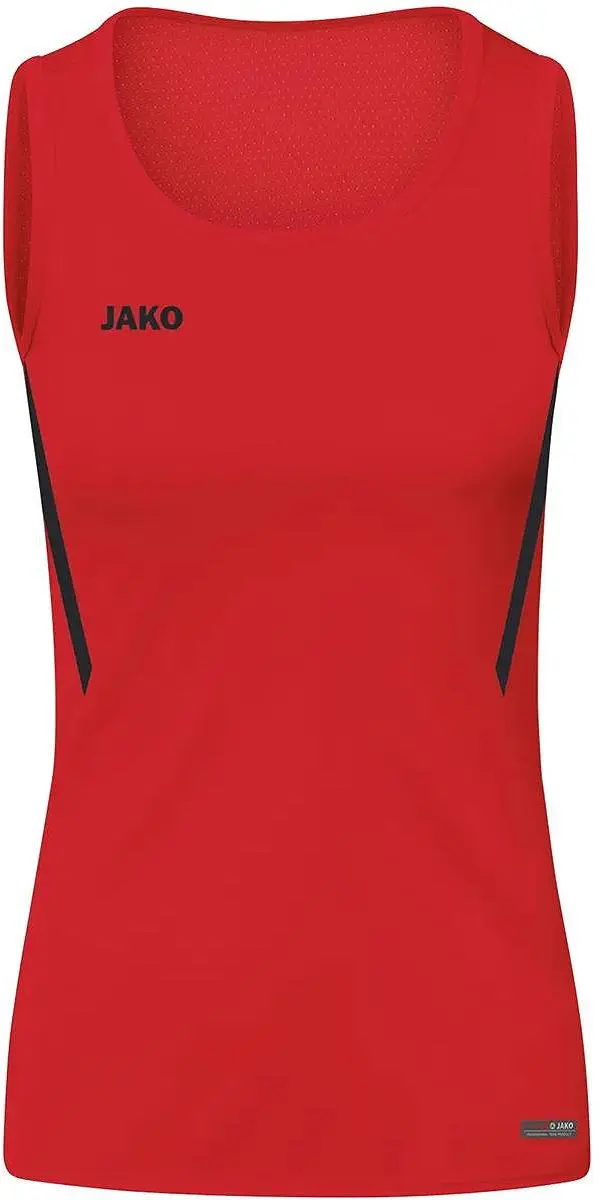 JAKO Challenge Tanktop Kinderen 164 - Rood/Zwart