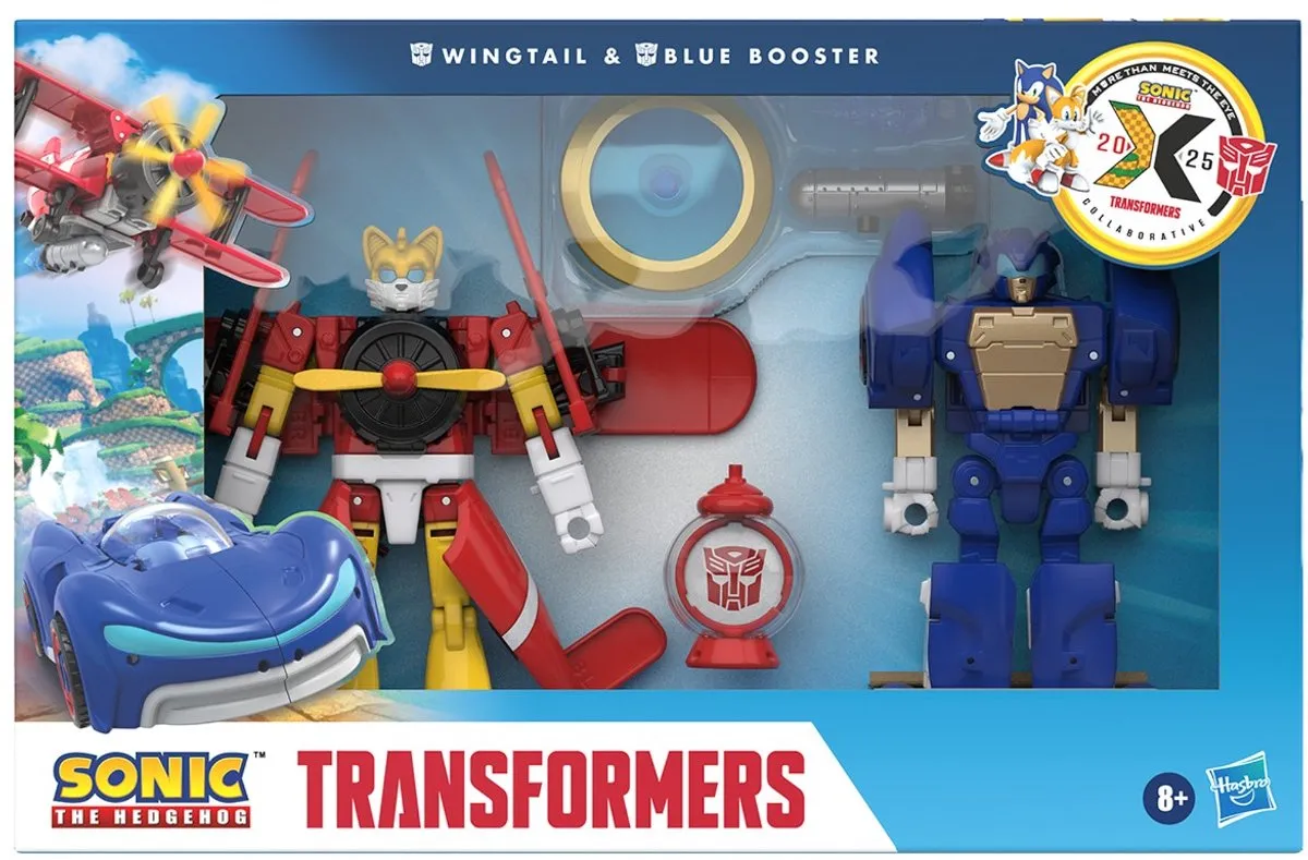 Hasbro Sonic & Transformers Wingtail & Blue Booster