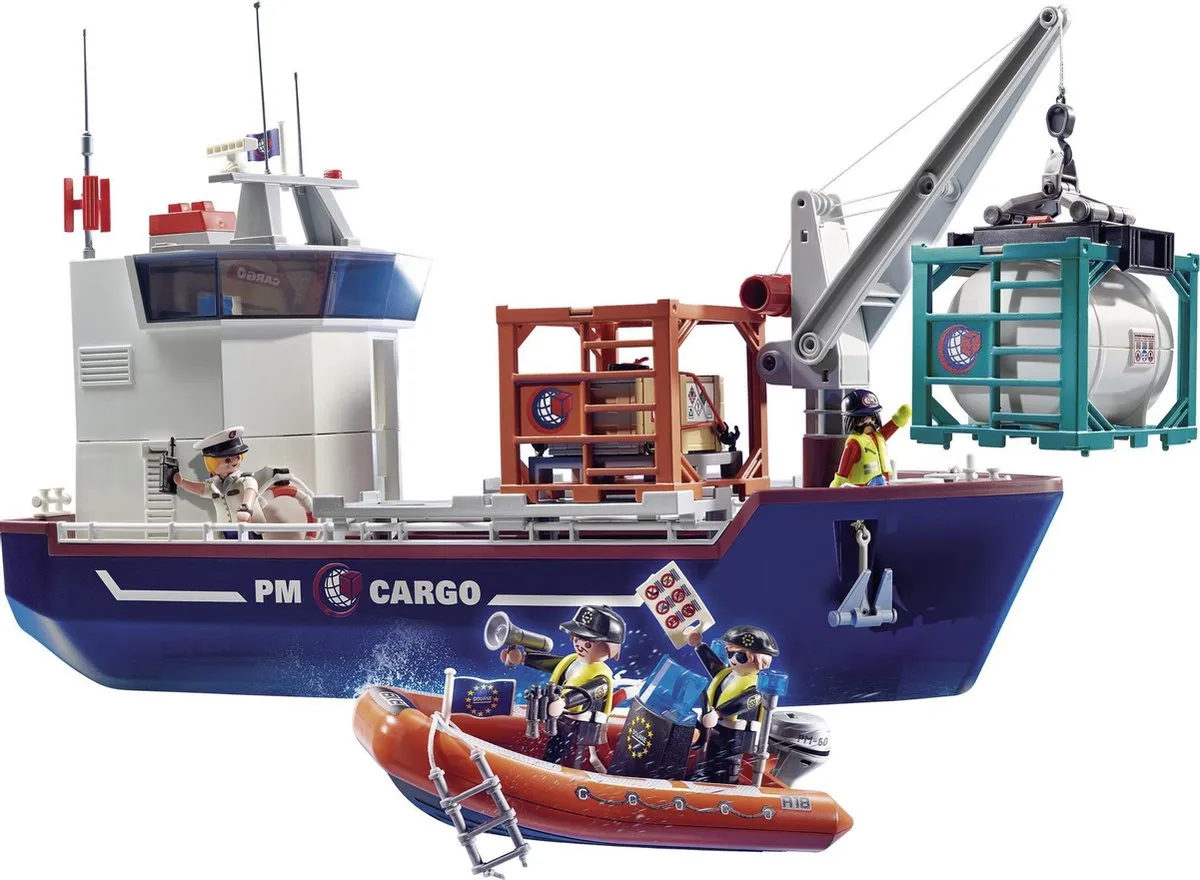 Playmobil City Action Cargo Groot Containerschip 70769 - Multicolor - afbeelding 6 van 6